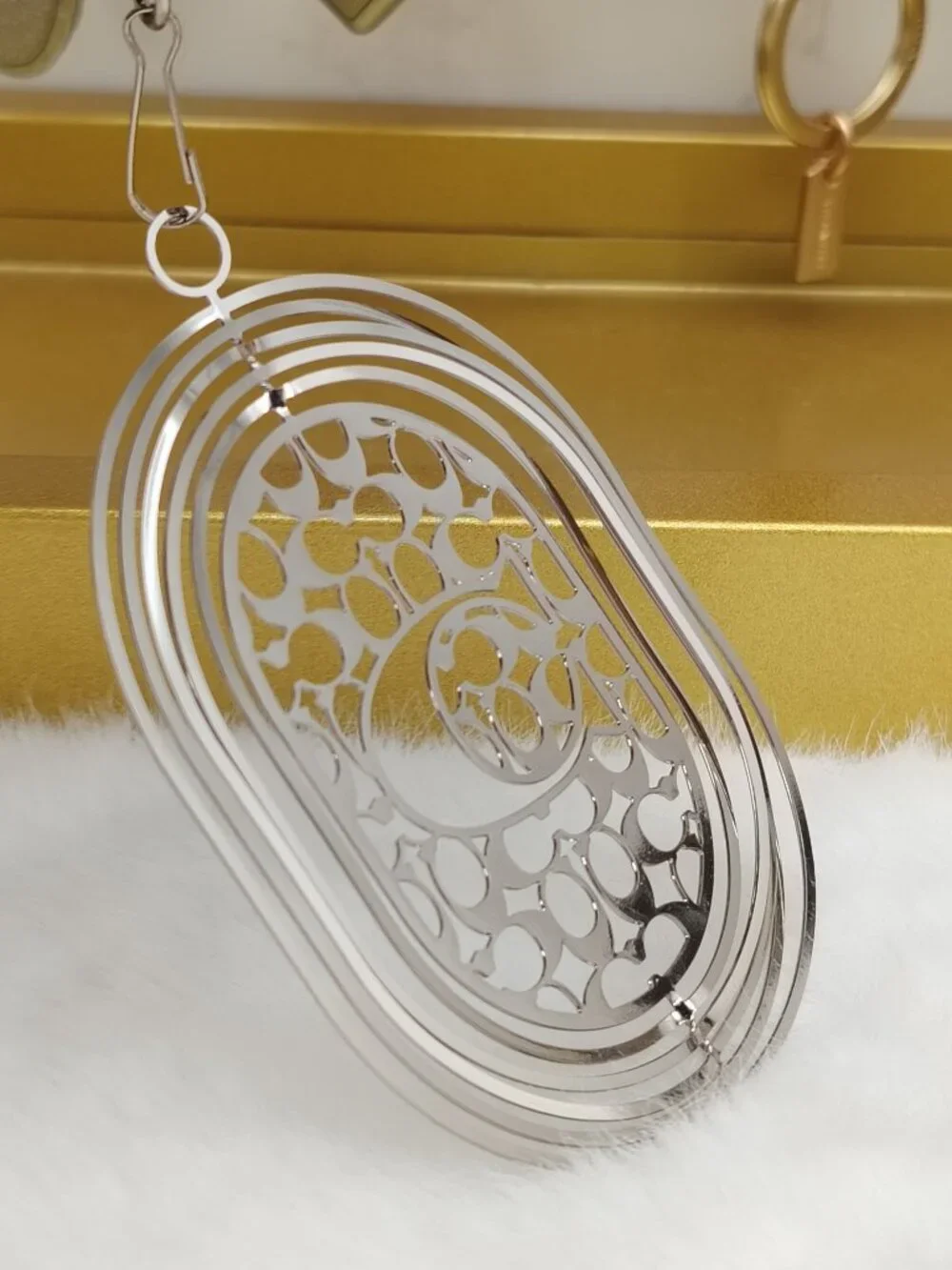 Coach bag charm purse charm